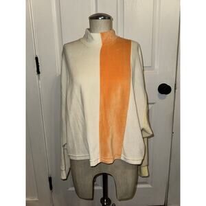 Pastiche Free‎ People Intimately Velvet Color Block Sporty Top Size M *Read*